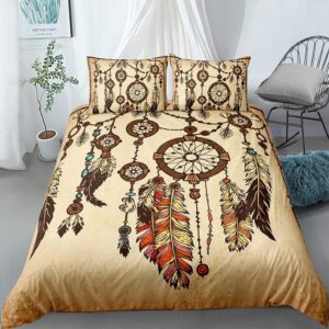 Dekbedovertrek Dromenvanger Indiaans Motief Beige