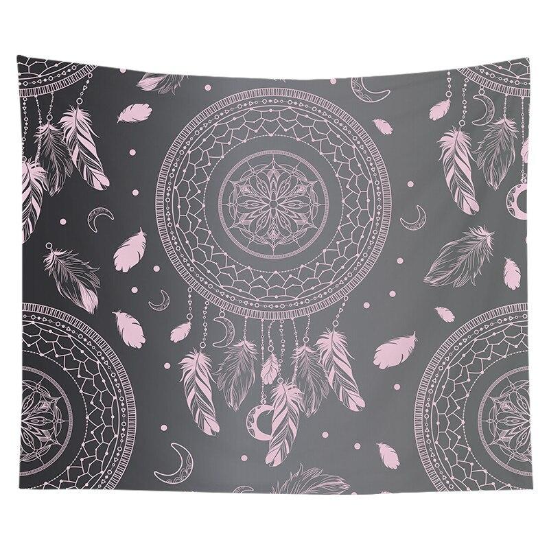 Wandkleed Dromenvanger Grijs & Roze 1 Wandkleed Dromenvanger Grijs & Roze